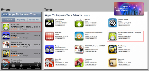 impress apple app store