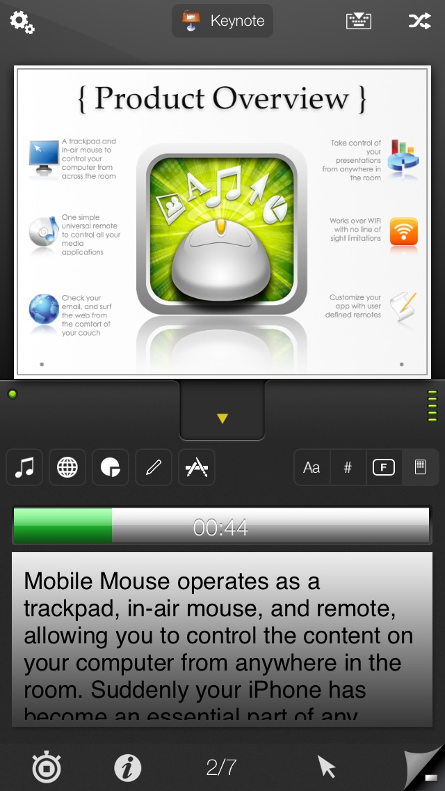 iPhone Mobile Mouse Presentation Pro