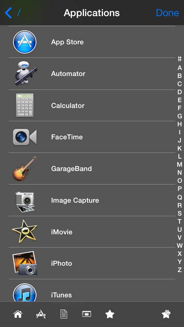 iPhone Mobile Mouse File Browser