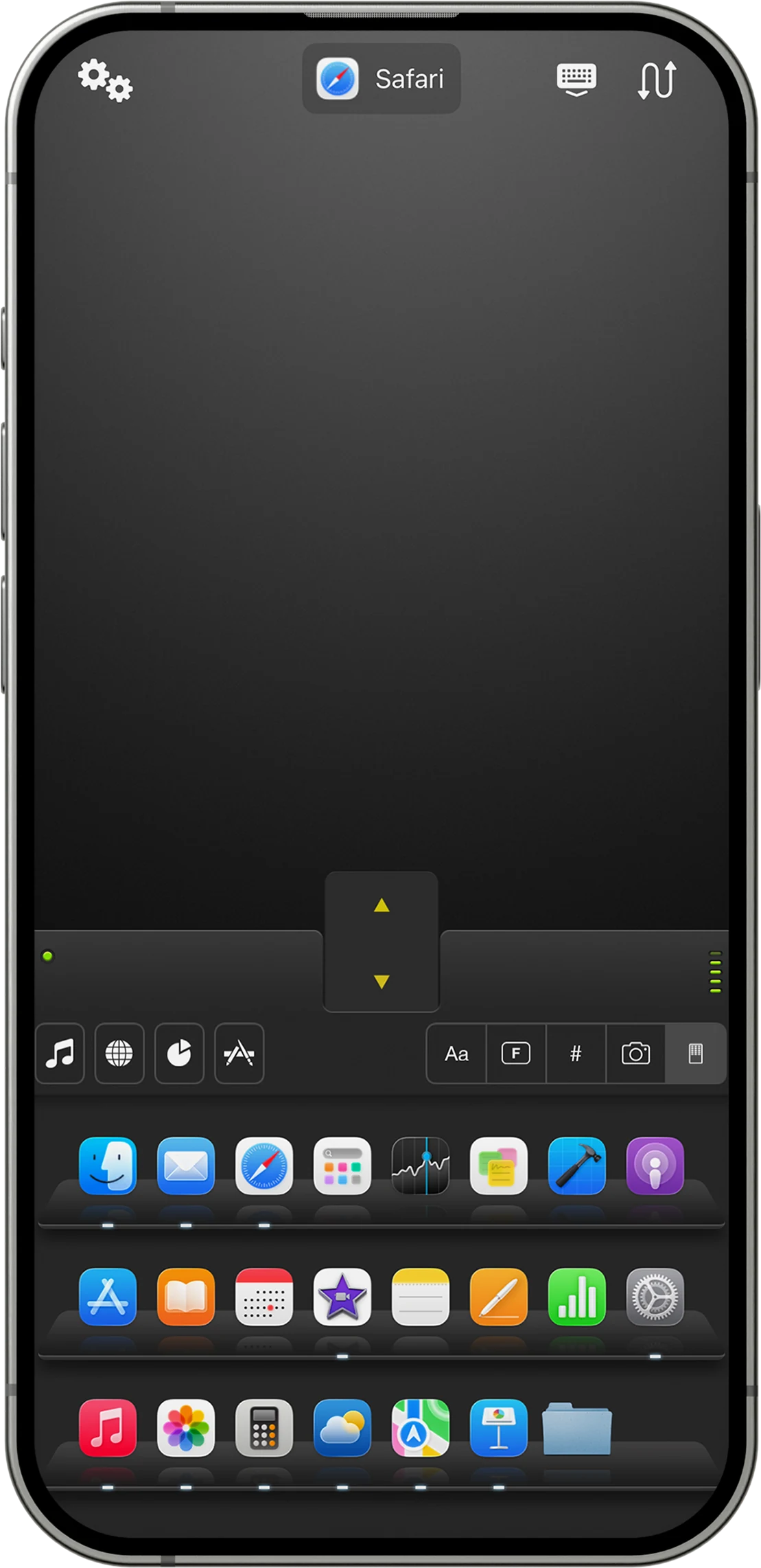 Mobile Mouse application switcher