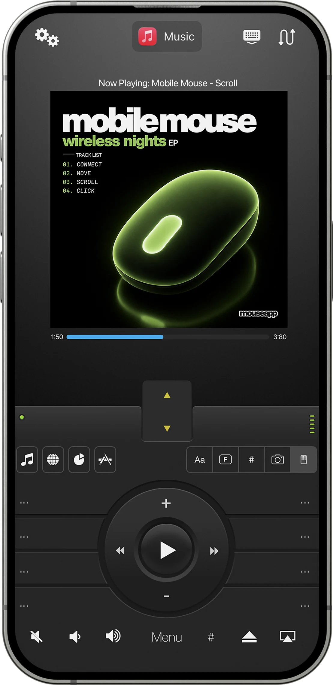 Mobile Mouse media remote