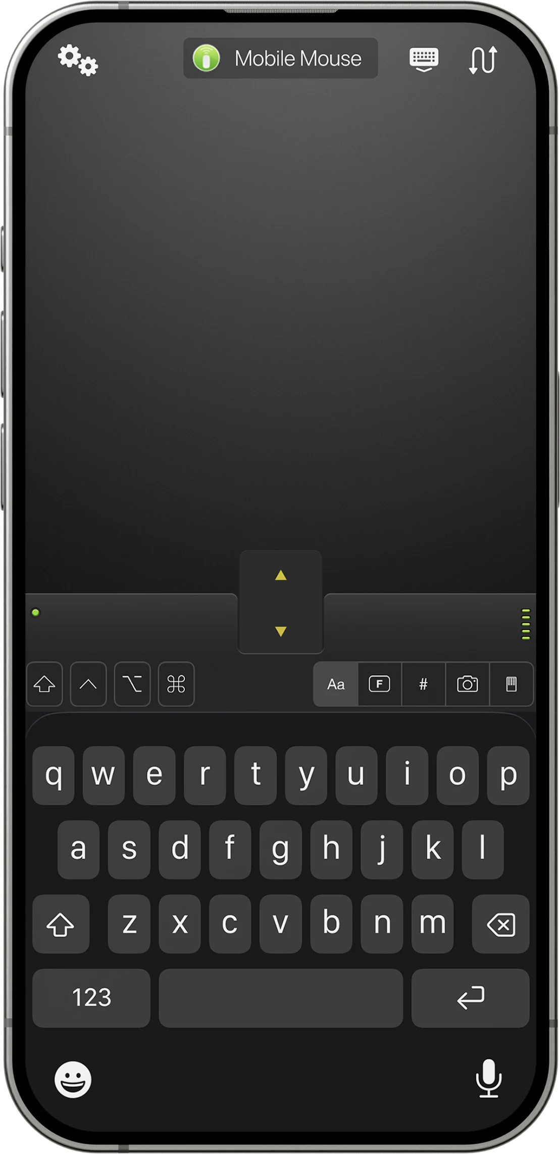 Mobile Mouse trackpad and keyboard