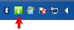 Mobile Mouse Server icon in the Windows system tray