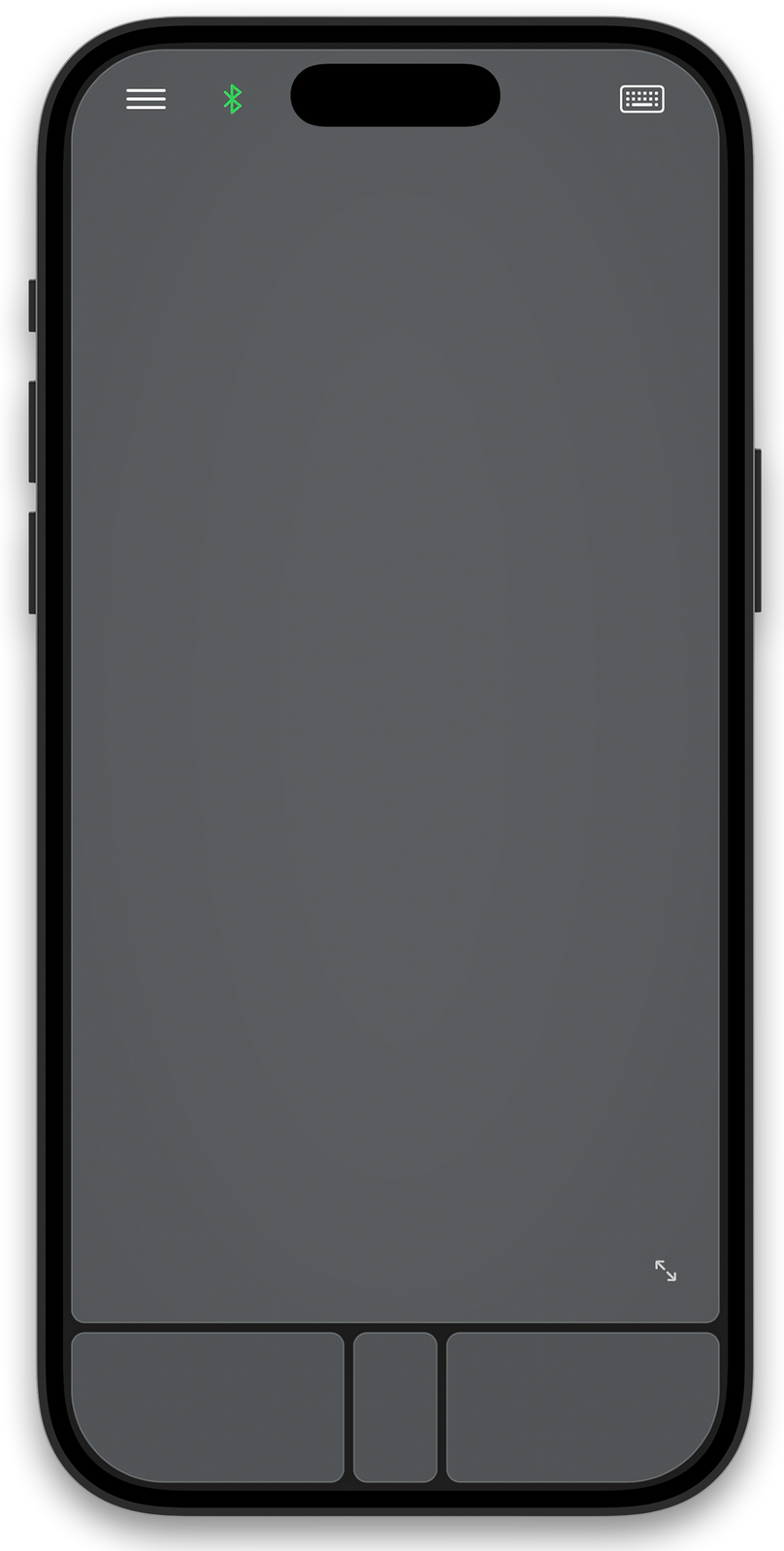 Mobile Mouse Bluetooth trackpad on iPhone
